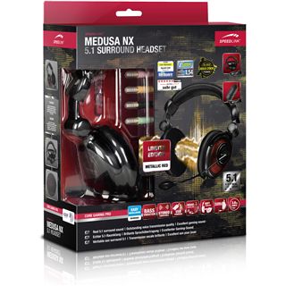 Speedlink Medusa NX 5.1 Gaming Headset schwarz/rot