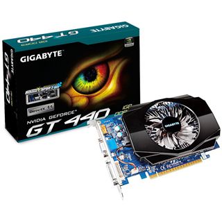 1GB Gigabyte GeForce GT 440 Experience Series Aktiv PCIe 2.0 x16
