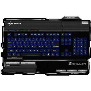 Sharkoon Skiller USB Deutsch schwarz (kabelgebunden)
