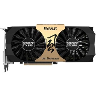 2GB Palit GeForce GTX 670 JetStream Aktiv PCIe 3.0 x16 (Bulk)