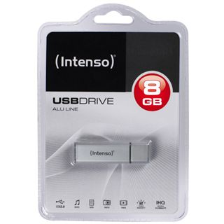 8 GB Intenso Alu Line silber USB 2.0