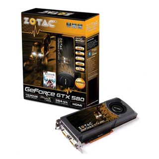 1536MB ZOTAC GeForce GTX 580 Aktiv PCIe 2.0 x16 (Retail)