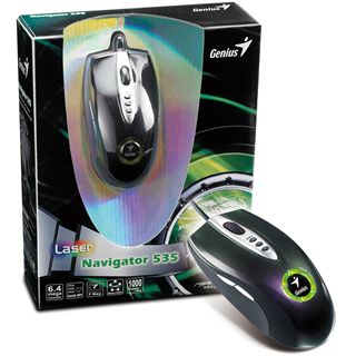 Genius Maus Navigator 535 black USB Laser Gaming Maus