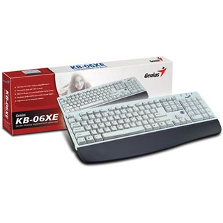 Genius Tastatur KB-06XE white PS/2 Handb.