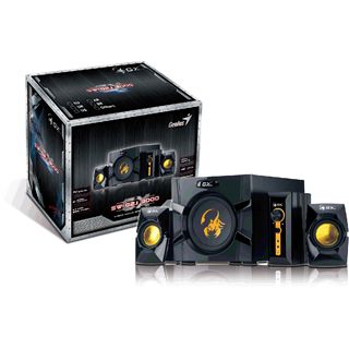 Genius SW-G2.1 3000 2.1 System 70W RMS schwarz/gold