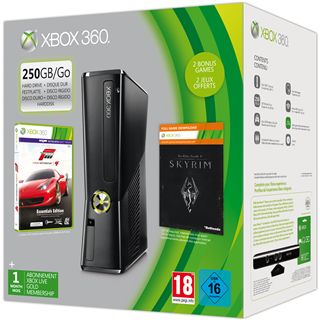 Microsoft XBox 360 Slim Konsole 250GB HDD Wi-Fi Forza 4/The Elder