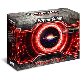 2GB PowerColor Radeon HD 7750 Eyefinity Aktiv PCIe 3.0 x16 (Retail)