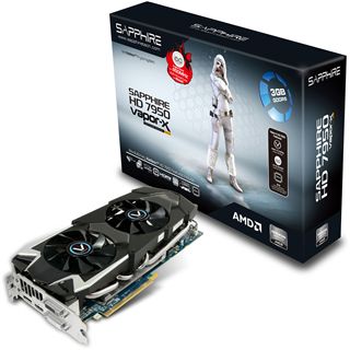 3GB Sapphire Radeon HD 7950 Boost OC Aktiv PCIe 3.0 x16 (Full Retail)