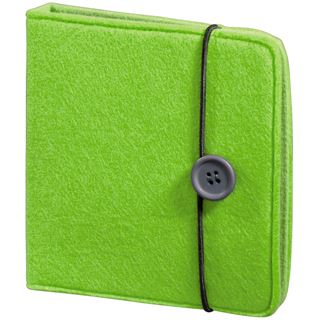 Hama CD-/DVD-/Blu-Ray-Tasche Felt 24 grün Tasche für