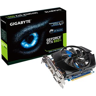 1GB Gigabyte GeForce GTX 650 Ti Windforce Aktiv PCIe 3.0 x16 (Retail)