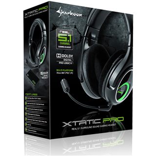 Sharkoon X-Tatic PRO Digital 5.1 Headset schwarz/grün