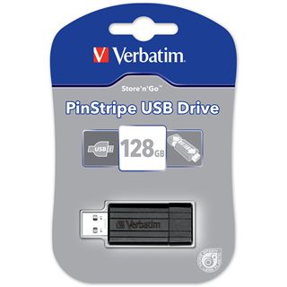 128 GB Verbatim Store `n` Go PinStripe schwarz USB 2.0