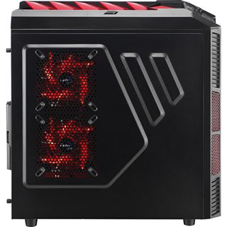 AeroCool XPredator X1 Devil Red Edition Midi Tower ohne Netzteil