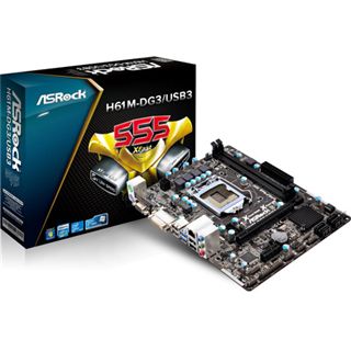 ASRock H61M-DG3/USB3 Intel H61 So.1155 Dual Channel DDR3 mATX Retail