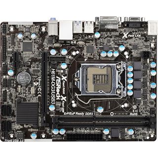 ASRock H61M-DG3/USB3 Intel H61 So.1155 Dual Channel DDR3 mATX Retail