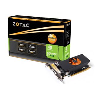 2GB ZOTAC GeForce GT 640 Low Profile Aktiv PCIe 3.0 x16 (Retail)