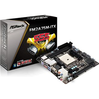 ASRock FM2A75M-ITX AMD A75 So.FM2 Dual Channel DDR3 Mini-ITX Retail