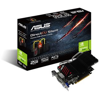 2GB Asus GeForce GT 640 DirectCU Silent Passiv PCIe 3.0 x16 (Retail)