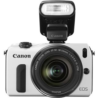 Canon EOS M Kit inklusive EF-M 18-55 mm f/3.5-5.6 IS STM + Speedlite