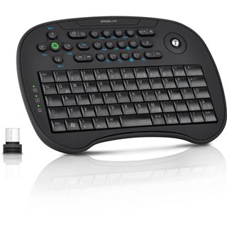 Speedlink Tastatur Scion Trackball Media, schwarz