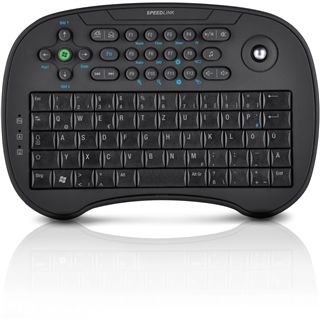 Speedlink Tastatur Scion Trackball Media, schwarz