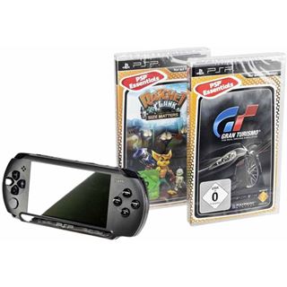 Sony PlayStation Portable Konsole 2 Spiele schwarz (PSP)