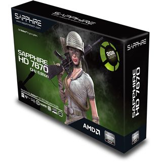 2GB Sapphire Radeon HD 7870 GHz Edition Aktiv PCIe 3.0 x16 (Full