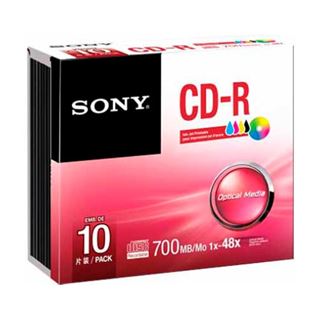 Sony CD-R 700 MB 10er Pack (10CDQ80PS)