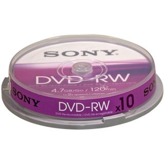 Sony DVD-RW 4.7 GB 10er Spindel (10DMW47SP)