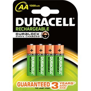 Duracell Recharge Plus HR06 Nickel-Metall-Hydrid AA Mignon Akku 1300