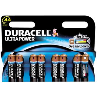 Duracell Ultra Power LR6 Alkaline AA Mignon Batterie 1.5 V 8er Pack