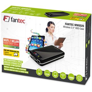 1TB Fantec MWiD25 Mobile WLAN 16366 2.5" (6.4cm) USB