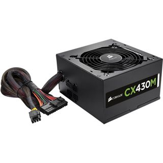 430 Watt Corsair CX Series CX430M Modular 80+ Bronze