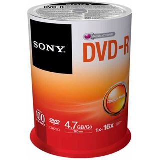 Sony DVD-R 4.7 GB 100er Spindel (100DMR47SP)