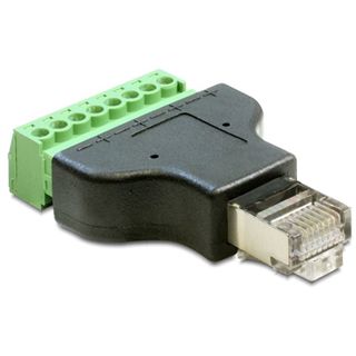 Delock Terminalblock Netzwerkadapter f&uuml;r Kabel (65389)