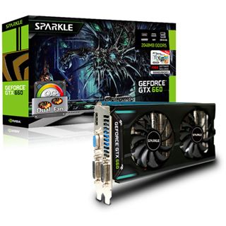 2GB Sparkle GeForce GTX 660 OC Aktiv PCIe 3.0 x16 (Bulk)
