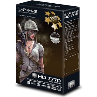 1GB Sapphire Radeon HD 7770 GHz Edition OC Aktiv PCIe 3.0 x16 (Lite