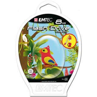 8 GB EMTEC Die Dschungel Animals Papagei Figur USB 2.0