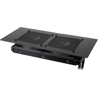 Lian Li schwarzer Einbaurahmen f&uuml;r 2x 140mm L&uuml;fter (D8000-2)