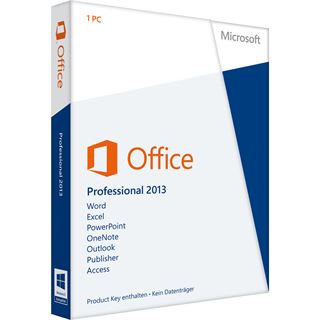 Microsoft Office 2013 Professional 32/64 Bit Deutsch 1 User PC (PKC)