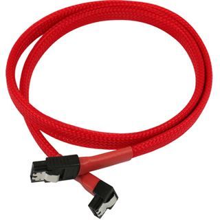 Nanoxia 0,6m SATA 6GB/s Anschlusskabel rot gewinkelt f&uuml;r
