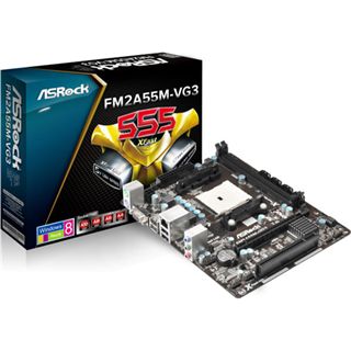 ASRock FM2A55M-VG3 AMD A55 So.FM2 Dual Channel DDR3 mATX Retail