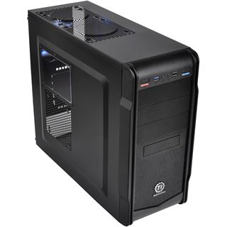 Thermaltake Versa G1 mit Sichtfenster Midi Tower ohne Netzteil schwarz