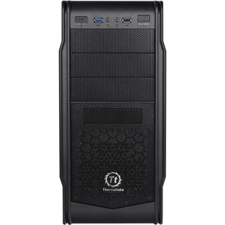 Thermaltake Versa G1 mit Sichtfenster Midi Tower ohne Netzteil schwarz