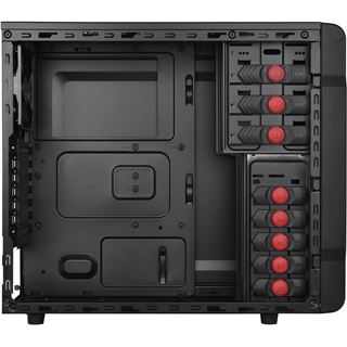 Thermaltake Versa G1 mit Sichtfenster Midi Tower ohne Netzteil schwarz