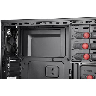 Thermaltake Versa G1 mit Sichtfenster Midi Tower ohne Netzteil schwarz