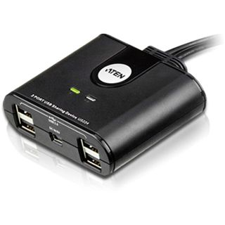 ATEN Technology US224 4-port USB 2.0 extern ohne Netzteil schwarz