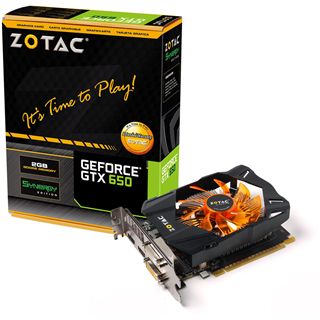 2GB ZOTAC GeForce GTX 650 Aktiv PCIe 3.0 x16 (Retail)