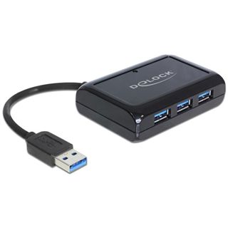 Delock 62440 USB 3.0 Hub 3 Port + 1 Port Gigabit LAN