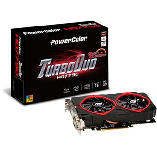 1GB PowerColor Radeon HD 7790 TurboDuo OC Aktiv PCIe 3.0 x16 (Retail)